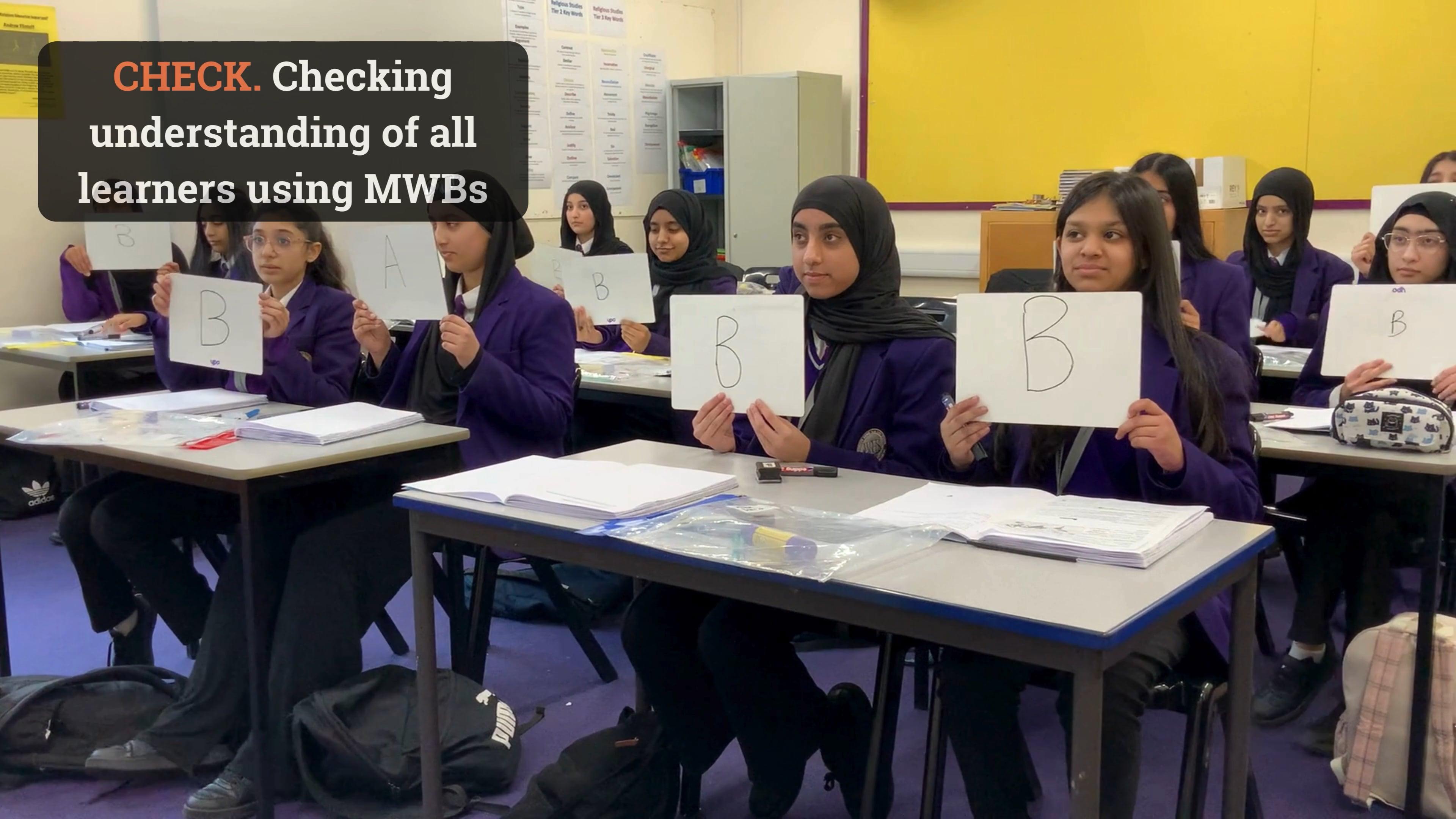 Checking pupils’ understanding systematically